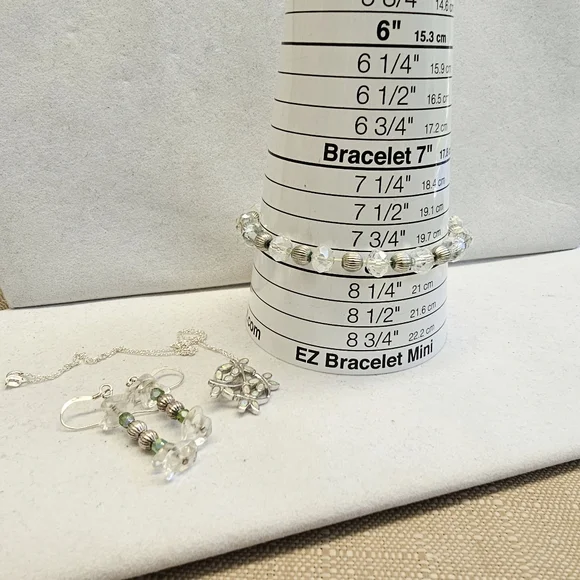 SET! ALL 925 Dragonfly Necklace with 925 Bead Bracelet and 925 Earrings SET! - Picture 16 of 16